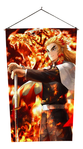 Banner Anime Demon Slayer, Rengoku 70x40 Cm
