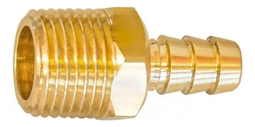 Niple Latão Rosca 1/2npt Macho X 3/8bm Instalação Gás E Água
