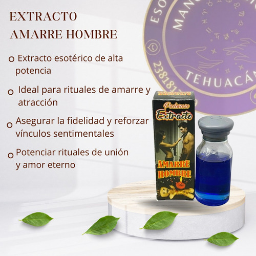 Kit 3 Perfumes / Extractos Amarre Hombre Magia Y Seducción
