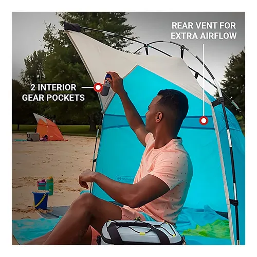 Toldo Carpa Plegable Playera 2 Personas Camping Con Estuche