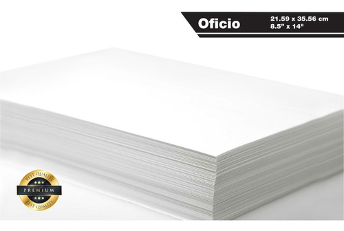 Papel Couche Adhesivo Mate Oficio Legal 100 Hojas Stickers