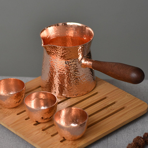 Bule De Café Turco, Pote Grego Árabe, Alça De Madeira,