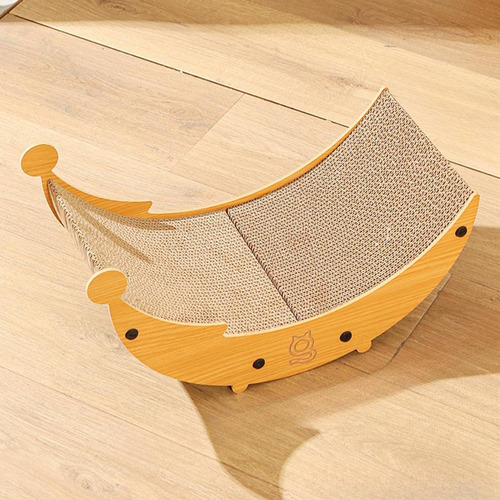 Cama Rascadora Para Gatos, Tumbona Para Gatos, Papel L Roble