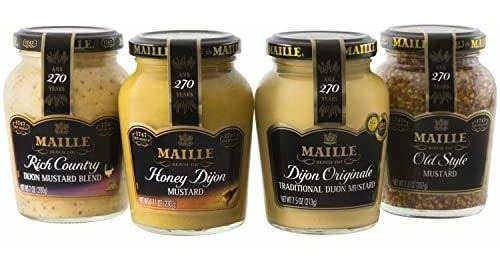 Mostaza Dijon Usa Maille Mustard Variety Pack 7 Oz, 4 Count