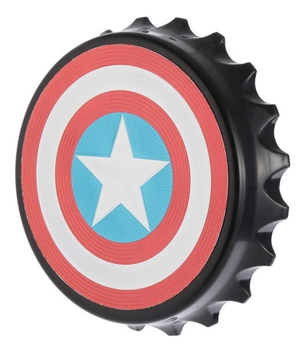 Imagem 2 de 3 de Imã Geladeira E Abridor De Garrafas Miniso - Capitão América