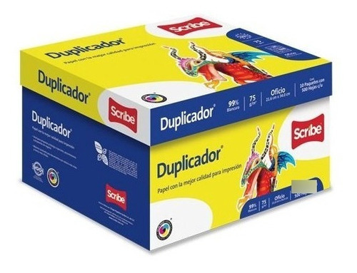 Papel Bond Tamaño Carta Duplicador 10 Paq C/500 Hojas 