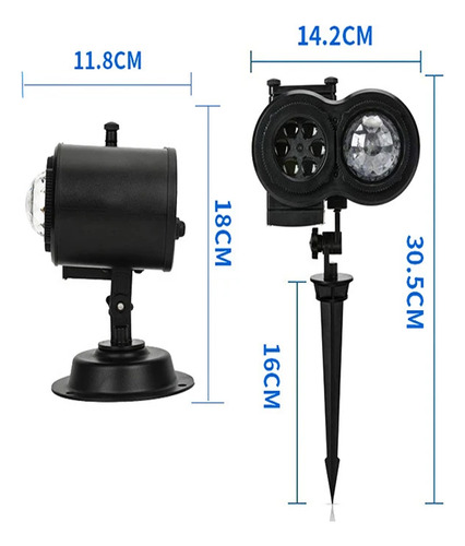 Proyector De Luces Navidad Led Luz De Control