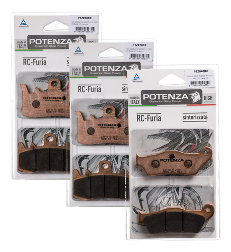 Kit Pastilha Potenza Sint Diant+tras Bmw S1000 Xr 970+940