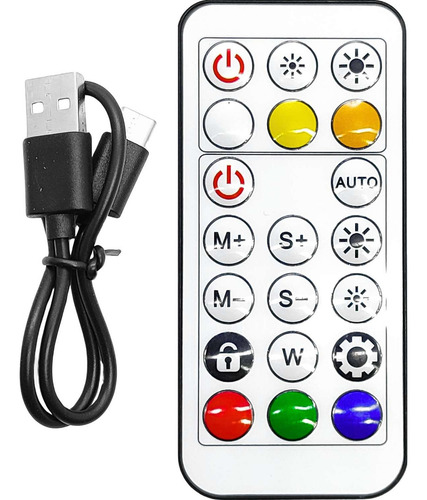 Painel De Luz Led Rgb Portátil Para Câmera C Controle Remoto Estrutura Preto 127/220v