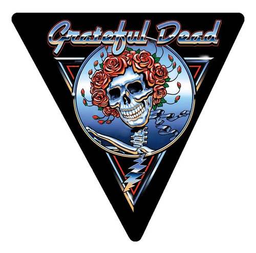 Grateful Dead Triangle Blue Bertha - Calcomanía Cromada Para