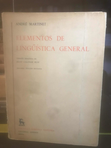 Elementos De Lingüística General André Martinet