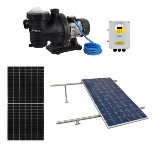 Kit Bomba Solar Para Alberca Pool32-900-72 + Paneles + Base