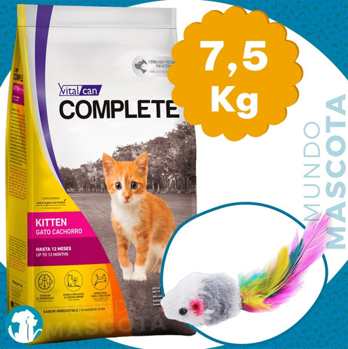 Alimento Vitalcan Complete Gato Cachorro / Kitten 7,5 Kg