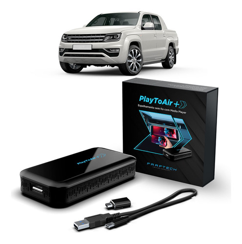 Faaftech Espelhamento Carplay Sem Fio Player Playtoair+ Amarok