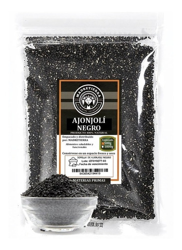 Semilla De Ajonjolí Negro X500g - Kg a $59