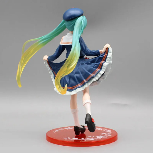 Figura Miku Hatsune Estrella Pop Hojas Otoño Vocaloid Pvc