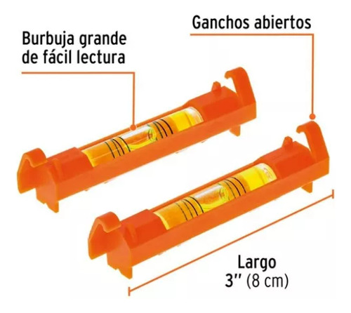 Nivel Truper De 3 Para Cuerda Set 2 Piezas Truper Nh-3