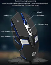 Comprar Mouse Gamer de 6 Botones mouse ergonomico de 3200 Dpi y Rgb, K-snake Ratón mouse alambrico para ordenadores, portátiles y teléfonos móviles