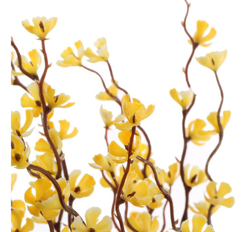 De Artificial Decoración De Maceta Colgante Amarillo