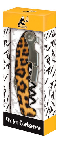 Cop Servicio Camarero Sacacorcho Diseño Cheetah Color