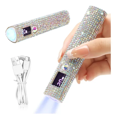 Caneta Secadora Uv Led Para Unhas Recarregável Prateado 5v