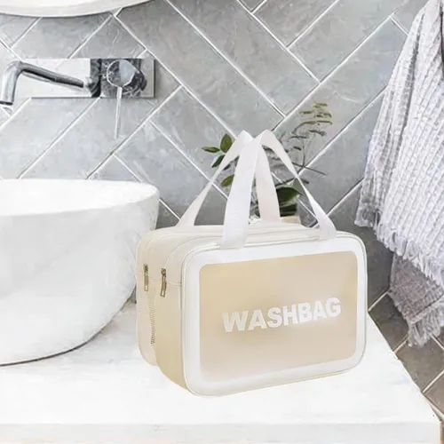 Bolsa De Aseo De Viaje, Estuche Para Mujer, Bolsa Blanco L