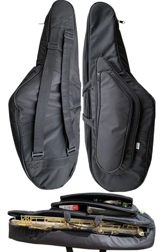 Semi Case Bag Sax Tenor Bem Espumado Mochila Luxo Weril Top