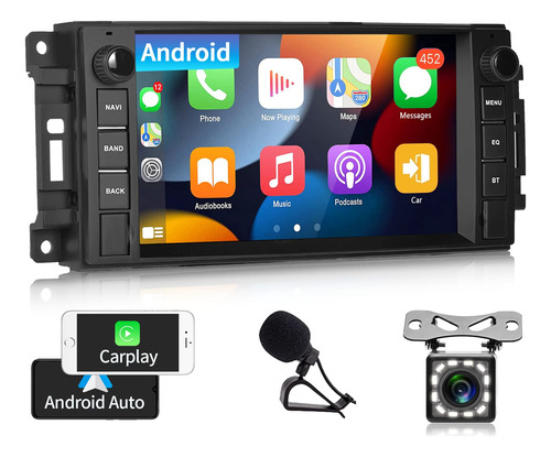 Para Jeep Wrangler Dodge Ram 1500 Radio Android Estereo