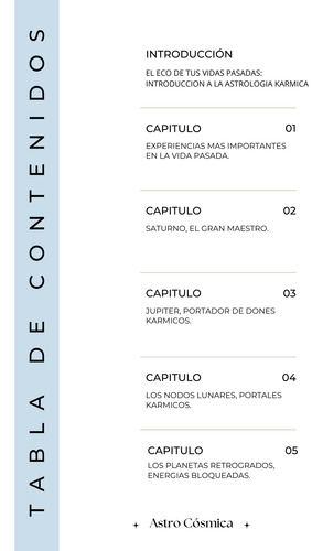 Vidas Pasadas - Informe De Astrología Karmica.