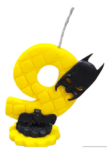 Vela Batman 9 Anos Biscuit