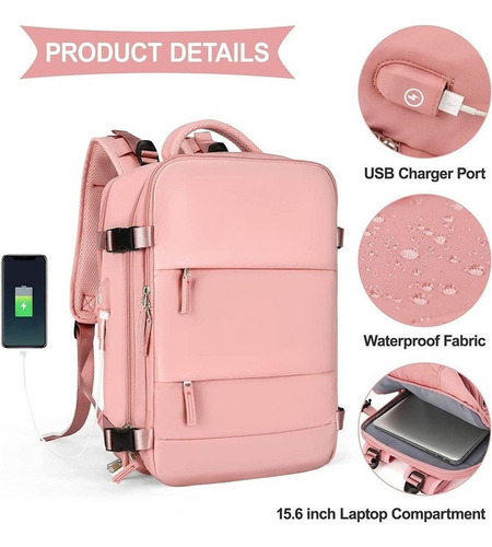 Mochila Multifuncional Antirrobo Mochila De Viaje Grande