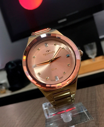 Relogio Technos Feminino Elegance 2036mjk 4t Crystal
