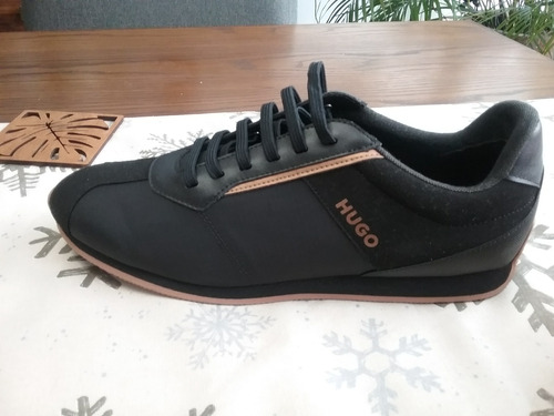 Tenis Casuales Hugo Boss Originales Color Negro