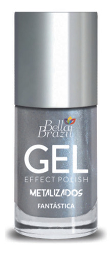 Esmalte Efeito Gel Metalizado Fantastica Bella Brazil 9ml