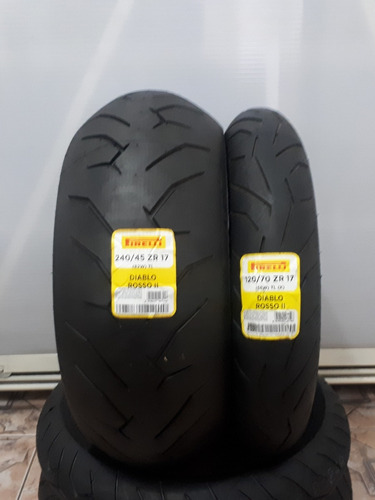 Par Pneu Ducati Diavel Pirelli Diablo Rosso Ii 120 240/45-17