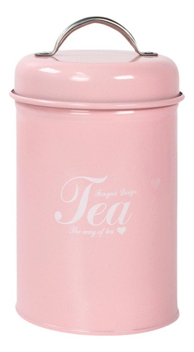 Cf Jarra De Almacenamiento De Comida De Café Con Té Rosado