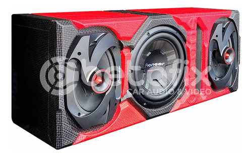 Caja Bajo Pioneer 1200w Doble B. Ovalados 600w