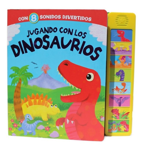 Libro Infantil Con Sonidos Jugando Con Los Dinosaurios Edu