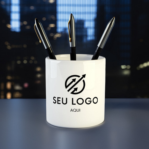 5 Porta Canetas Personalizado - Com Seu Logo