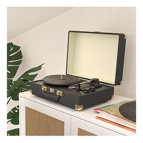 Bases Portable Guader Turntable Player Con Altavoces Con Y 3