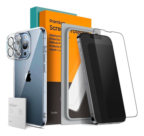 Case Benks Para iPhone 13 / Pro / Max Protector 360° + Glass