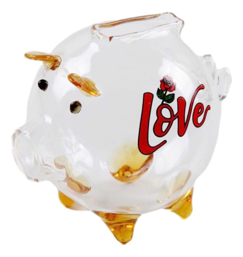 Cofrinho De Vidro, Estatueta De Porco, Mini Lembrança,