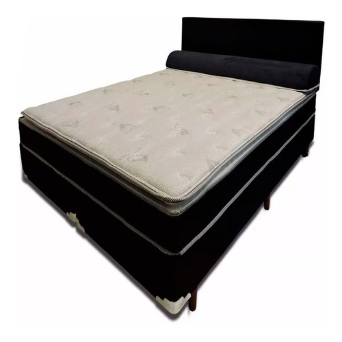 Sommier 158 X 198 D60 Pilow Queen Espuma 130kg P/p Delta