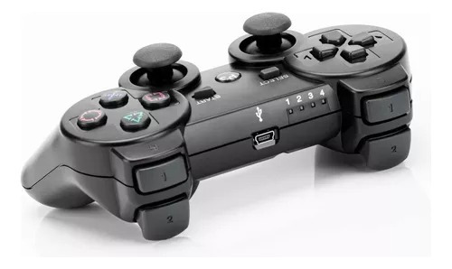 Controle Joystick Wireless Sem Fio Compatível Ps3 Preto