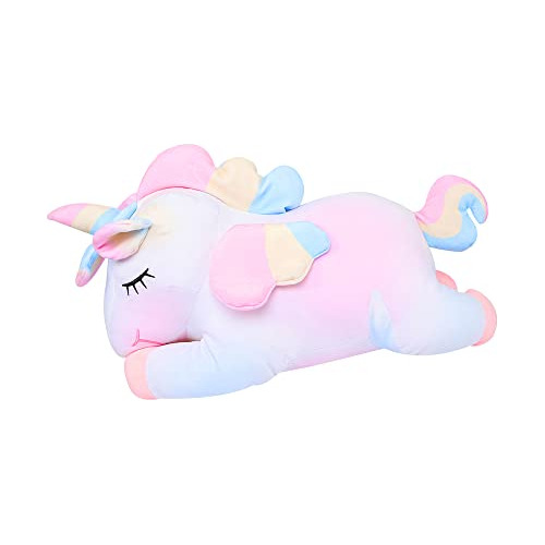 Aixini Plush Unicorn Stuffed Animal Pillows Toy, 11.8 H34te