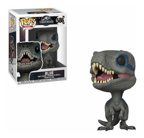 Imagen 2 de 2 de Funko Pop Nuevo Vinilo 10cm Jurassic World - Blue