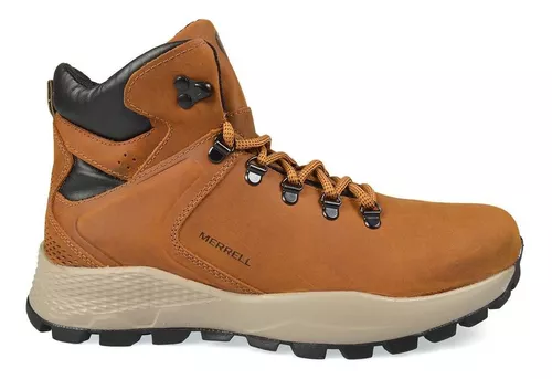 Botas Trekking Mujer Merrell Chalten Borcego Cuero Natural