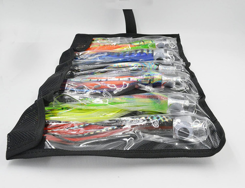 Señuelo De Pesca Set 6 Con Falda Arrastre Marca Sin Especifi Variado