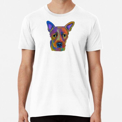 Remera Hermoso Retrato De La Cabeza De Un Perro - 6 Algodon 