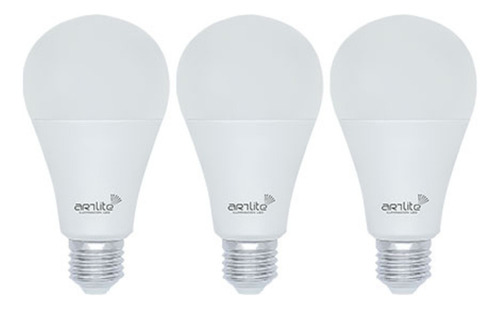 Luminarias Ala-032 3 Pack Led Bulbo A70 18w Blanco Frío